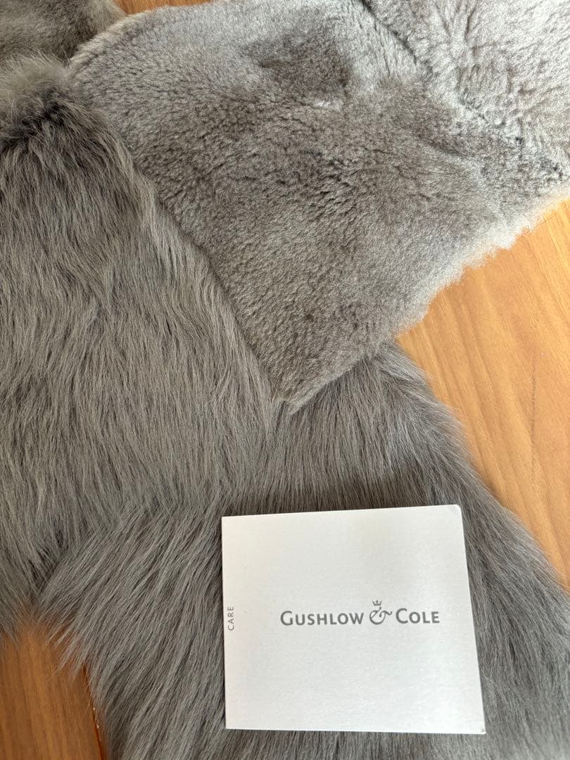 【最終価格！超美品】ガシュロウ&コール 本革ムートンファーマフラー