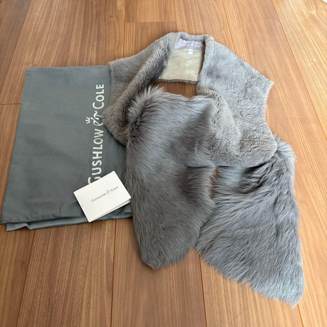 【最終価格！超美品】ガシュロウ&コール 本革ムートンファーマフラー