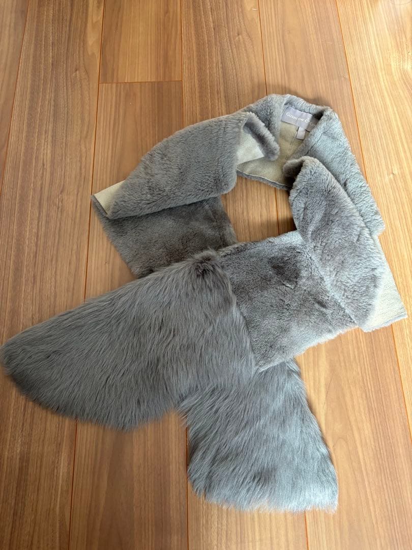 【最終価格！超美品】ガシュロウ&コール 本革ムートンファーマフラー