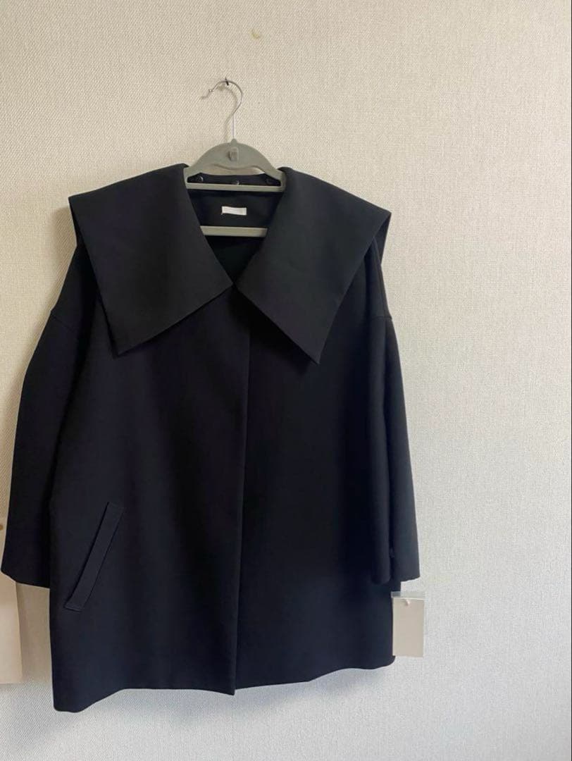 新品　リテン　セーラーカラーコート　liten ブラック