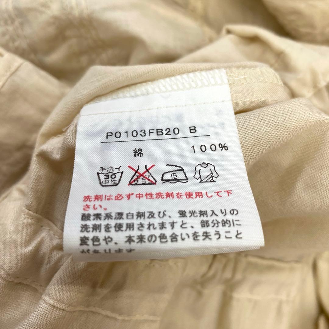 <極美品>ピンクハウス 綿ローン 半袖チュニックブラウス 生成り バニラ