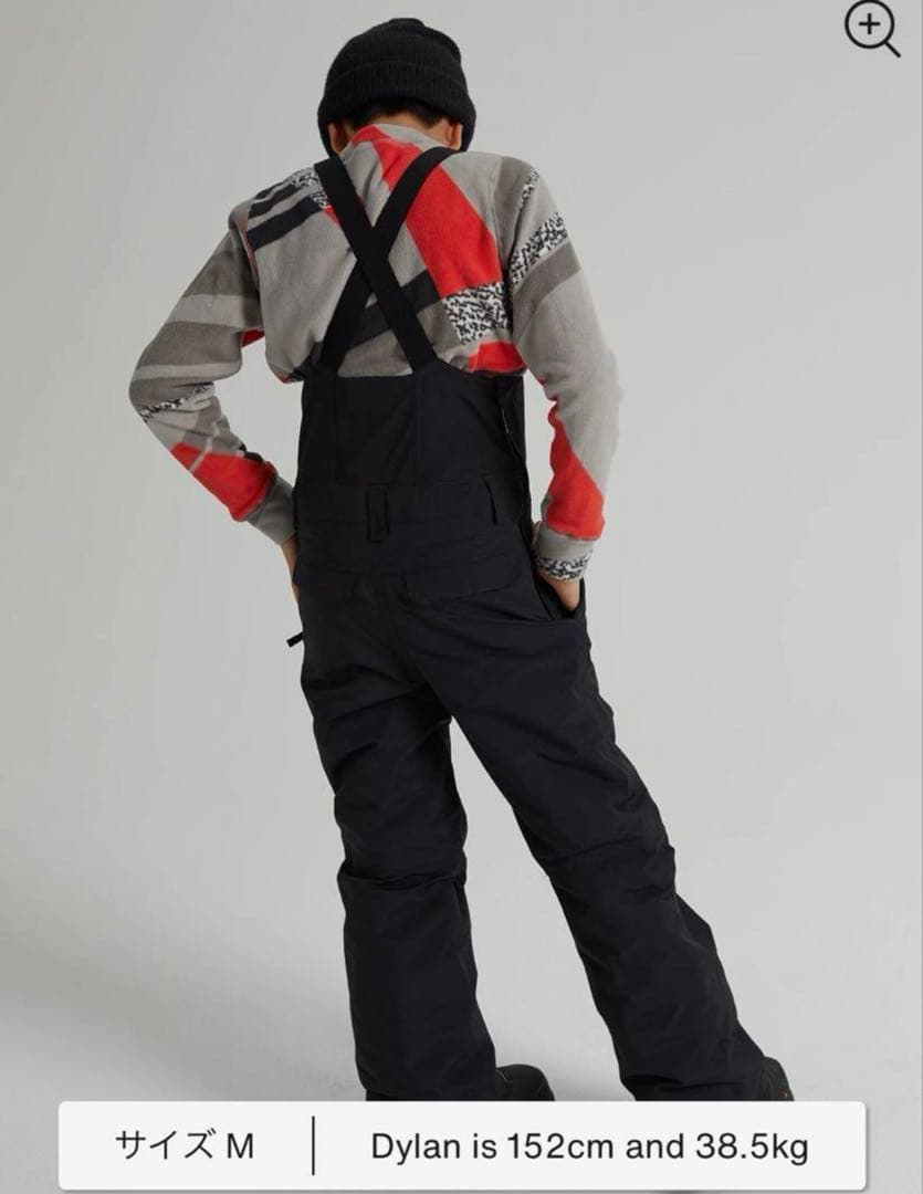 BURTONキッズ⭐︎スカイラービブパンツ 黒　23-24モデル