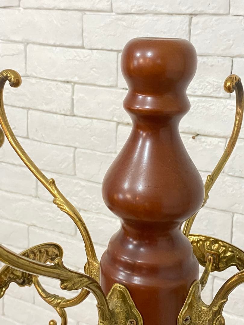 【東京都23区配送無料】アンティーク　ポールハンガー　スタンド　ハンガーラック