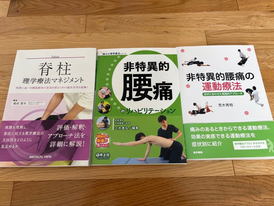 脊柱・腰痛管理専門書3冊セット
