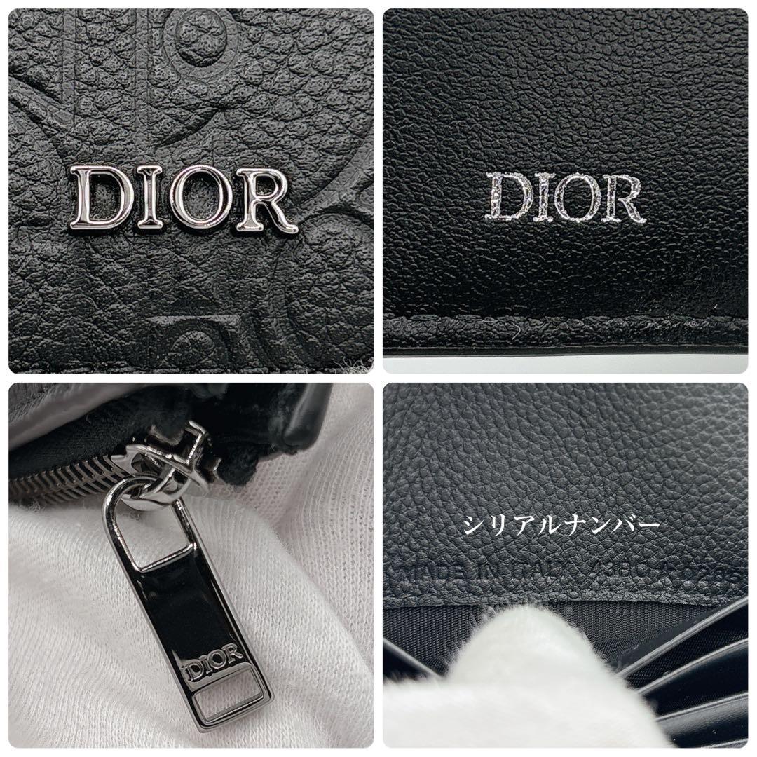 新作 現行品 ほぼ未使用 Dior ディオール 2つ折りウォレット グラビティ