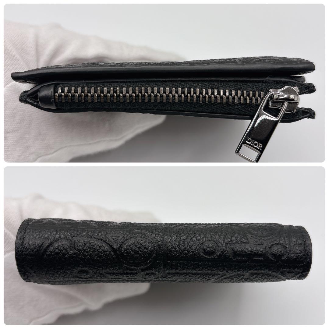新作 現行品 ほぼ未使用 Dior ディオール 2つ折りウォレット グラビティ
