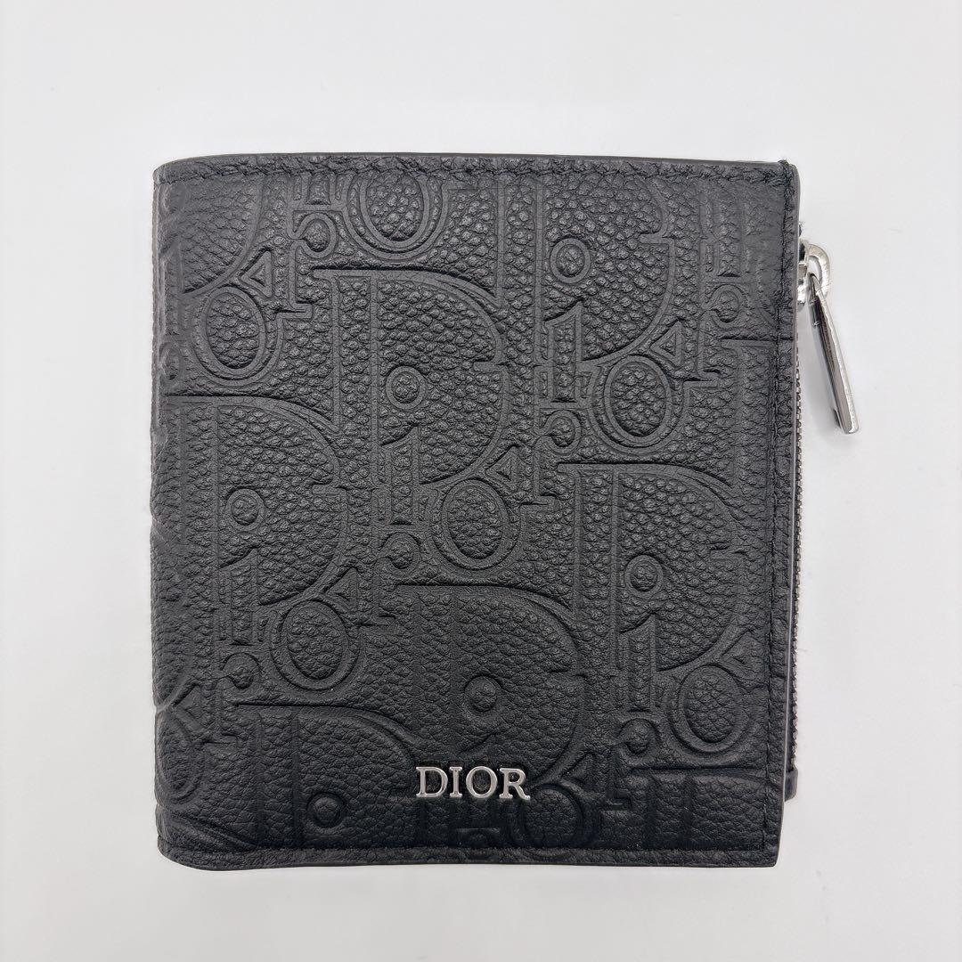 新作 現行品 ほぼ未使用 Dior ディオール 2つ折りウォレット グラビティ