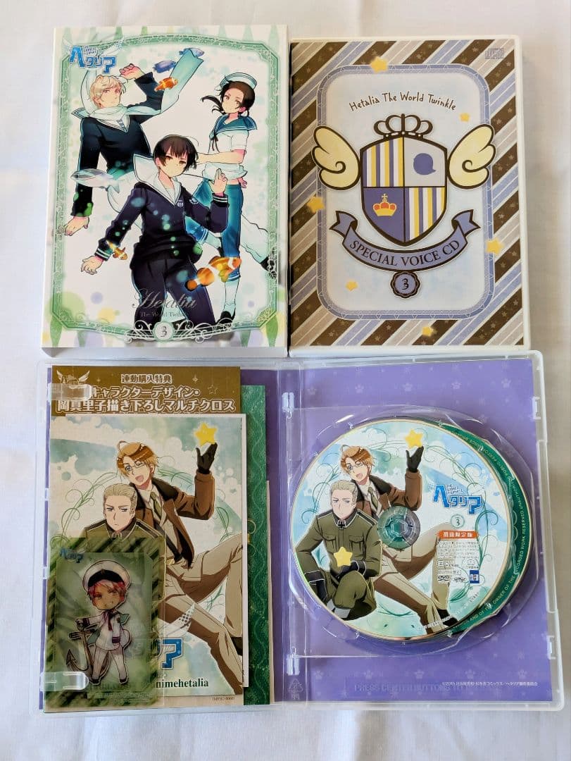 ヘタリア The World Twinkle アニメイト限定版 全3巻　DVD