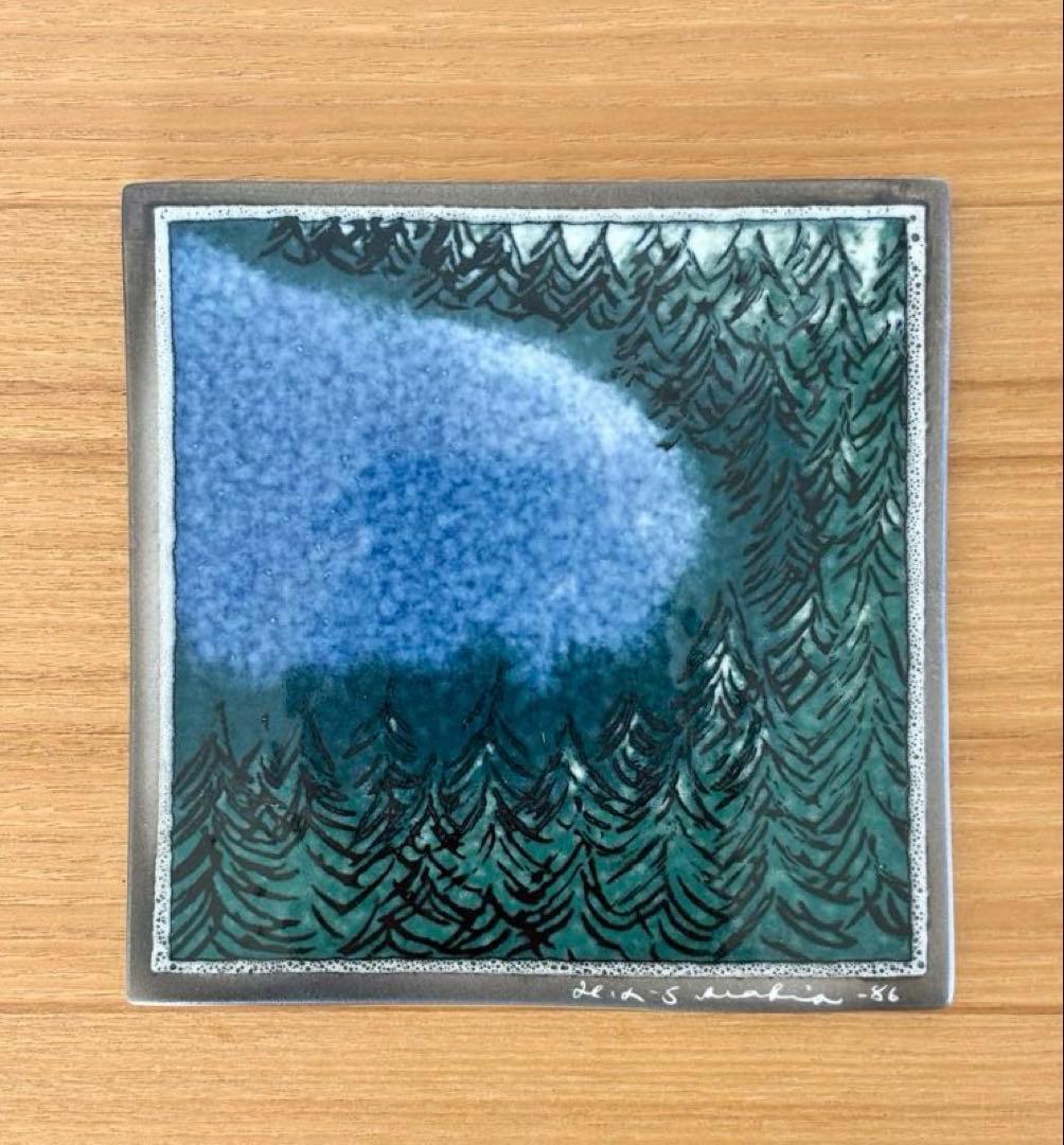 ARABIA アラビア ヘルヤ \"Metsä\" 陶板画