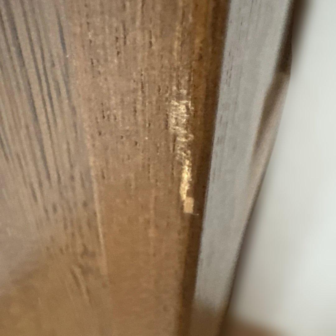 も*ん様 カリモク 木製 4段チェスト 上部ガラス扉付き