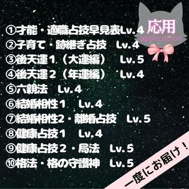 【￥9,700引】ゆめ乃算命学「フルハウス」　レベル１～５　独学　鑑定　本　占い