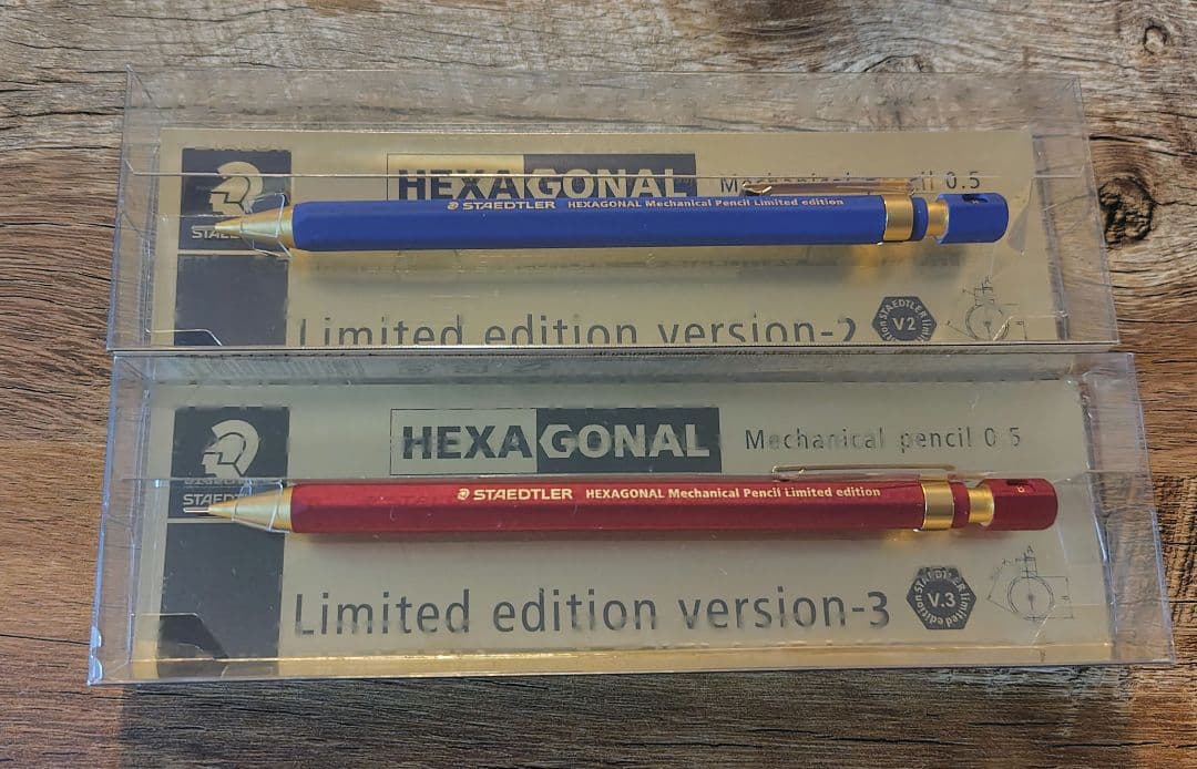 ステッドラー　ヘキサゴナルシャープペン　限定モデル　バージョンー2／バージョン3