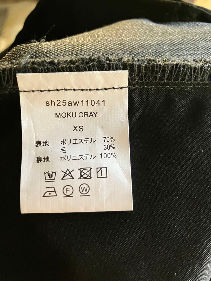 shiun STRAIGHT TUCK TROUSERS 25AW 　XS
