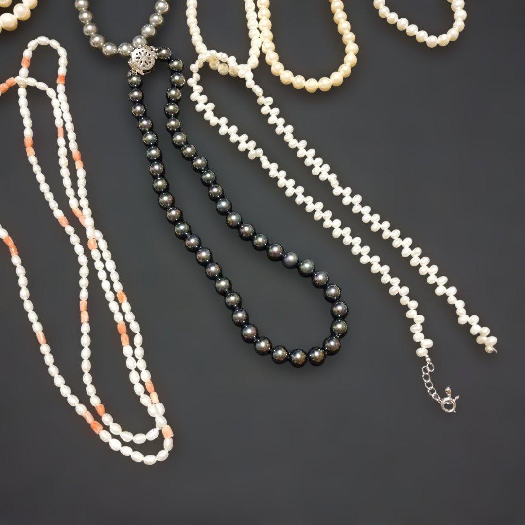 最終価格！パールネックレス アンティーク ブローチ イヤリング まとめ売り