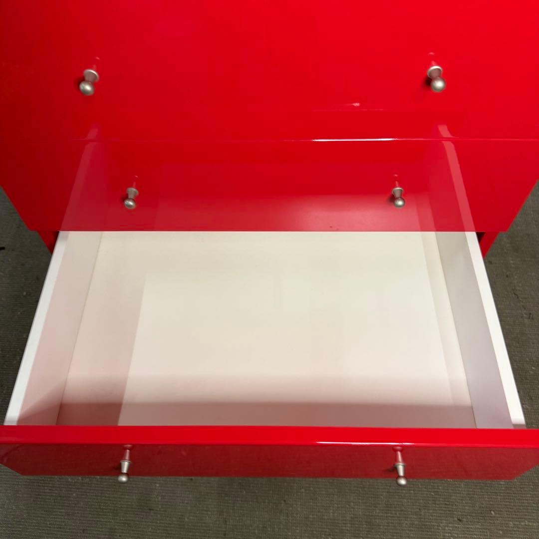 【930】赤いモダンチェスト