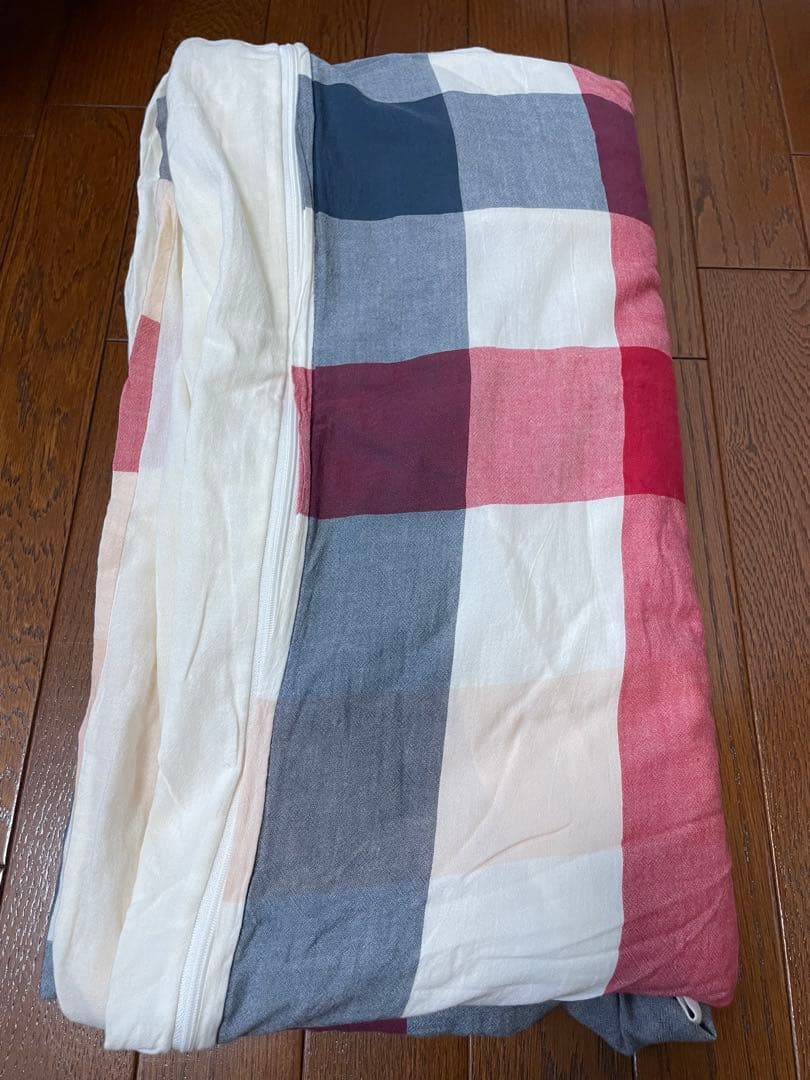 羽毛掛布団　ダブルサイズ　中羽毛1.8kg ダウン90% カバー2種類付