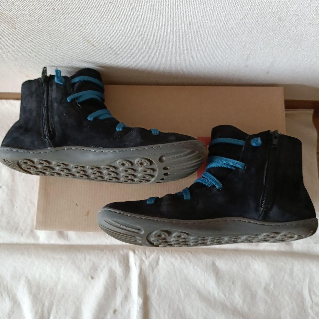 CAMPER ペウカミ サイドジップ ハイカットスニーカー ヌバック US8