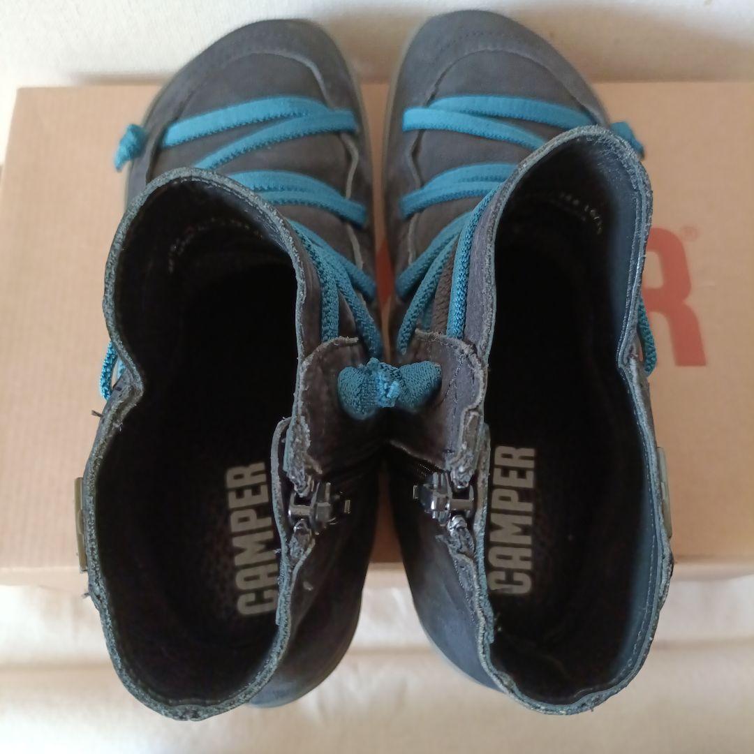 CAMPER ペウカミ サイドジップ ハイカットスニーカー ヌバック US8