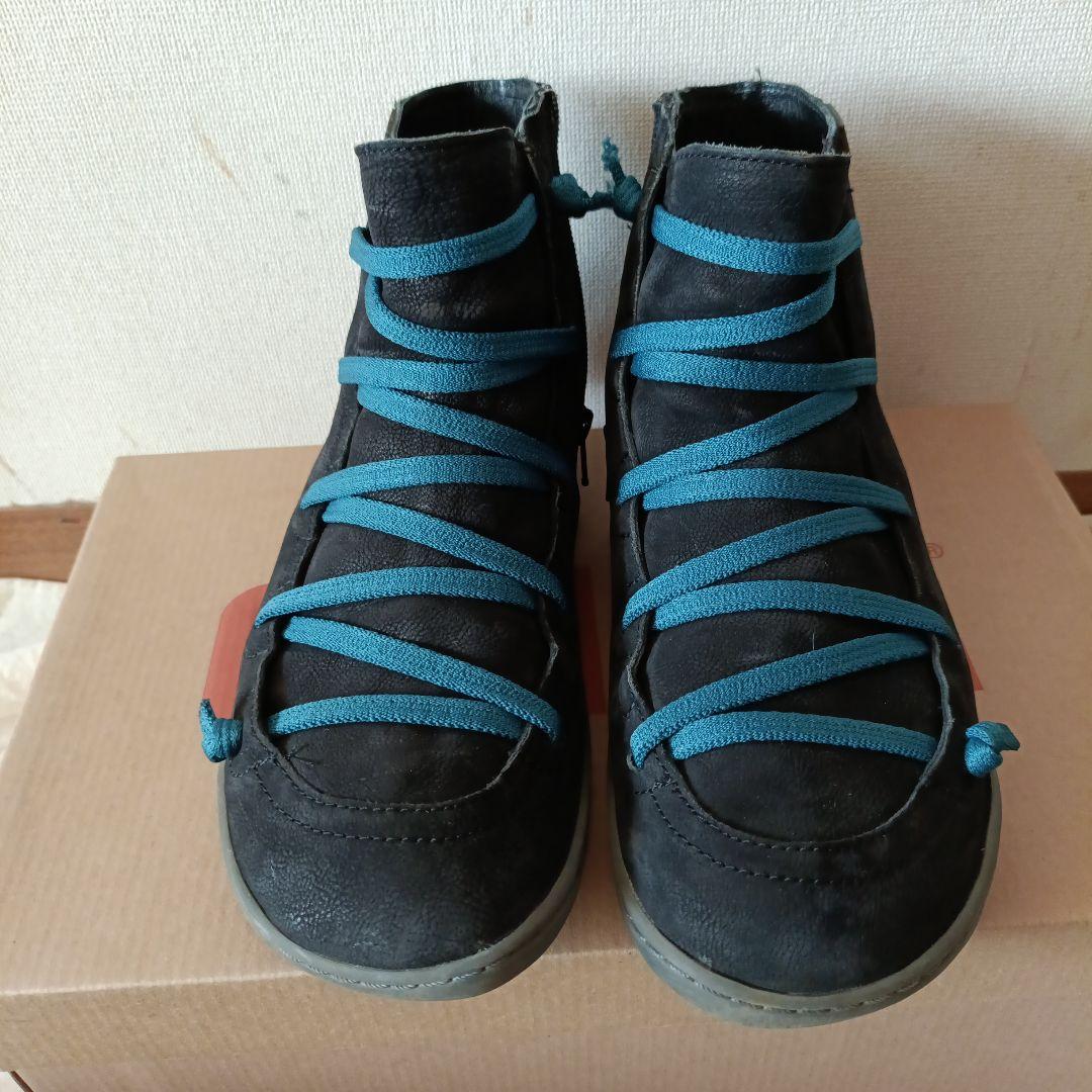 CAMPER ペウカミ サイドジップ ハイカットスニーカー ヌバック US8