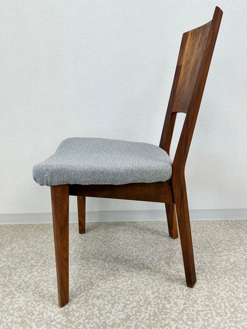 sirakawa2ウォールナット ダイニングチェア グレークッション