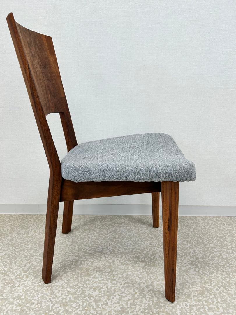 sirakawa2ウォールナット ダイニングチェア グレークッション