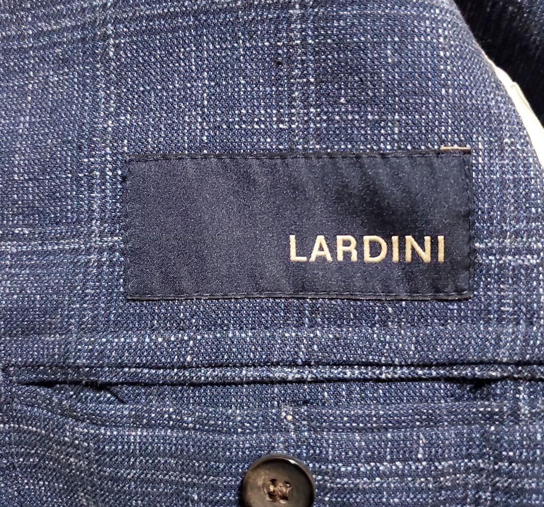 【良品】ラルディーニ　コットンリネンジャケット　近年タグ　ネイビー　44