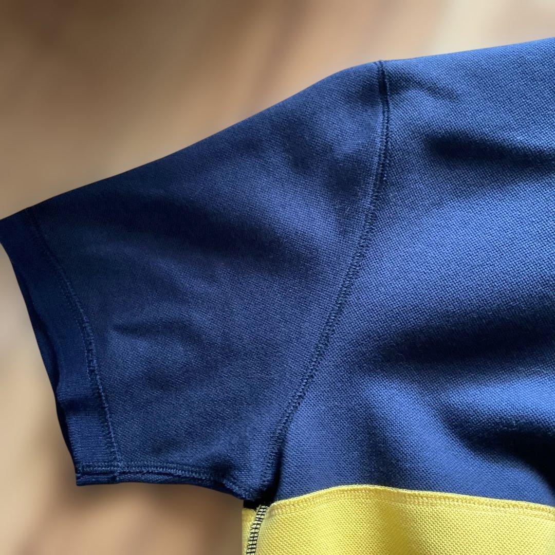 AFB ポロシャツ M ネイビー/イエロー/ブルー