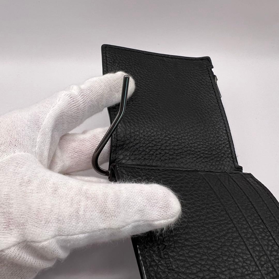 COACH C8272 二つ折り財布　マネークリップ　ブラック レザー　財布