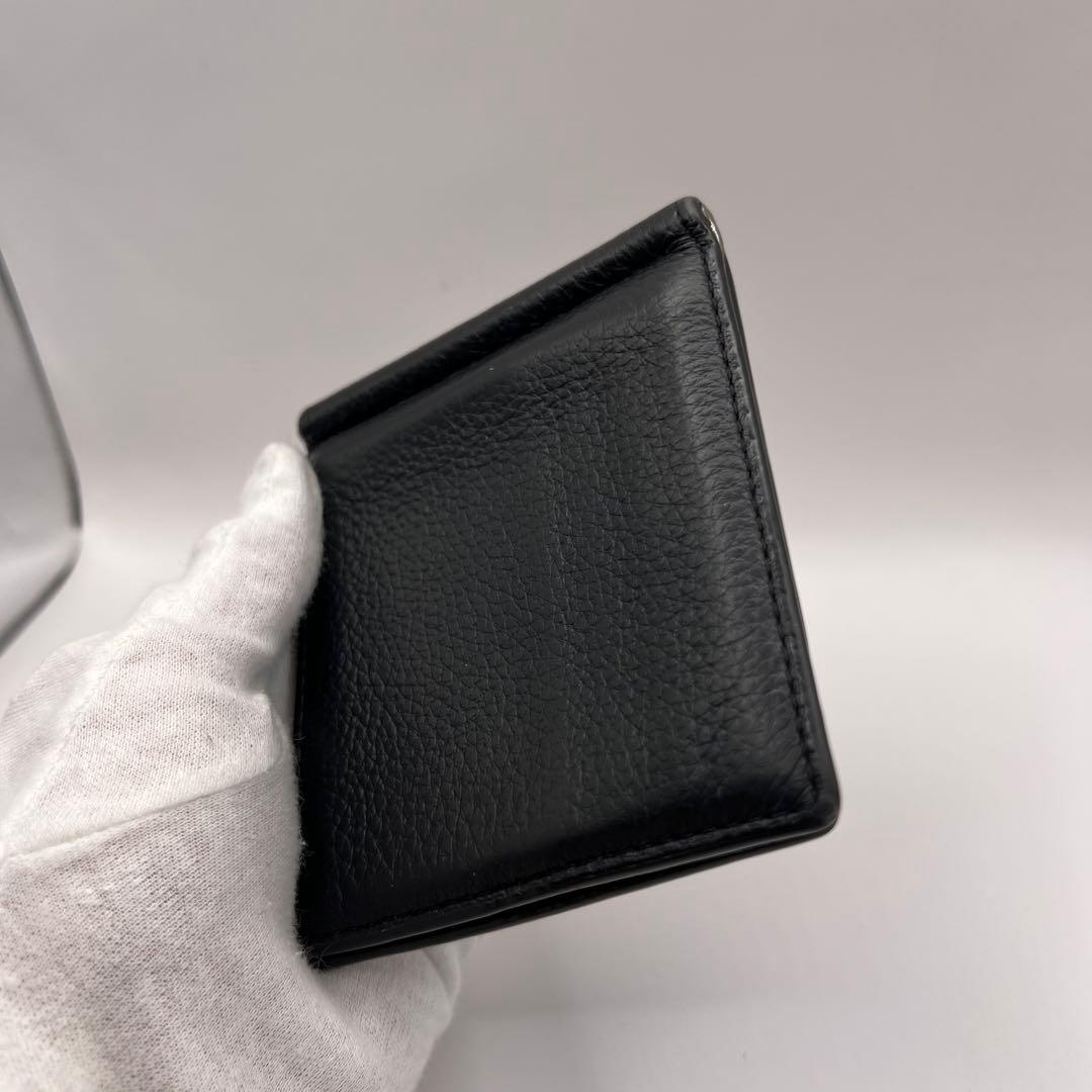 COACH C8272 二つ折り財布　マネークリップ　ブラック レザー　財布