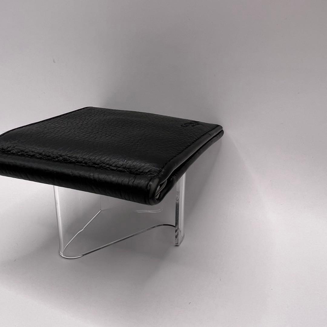 COACH C8272 二つ折り財布　マネークリップ　ブラック レザー　財布