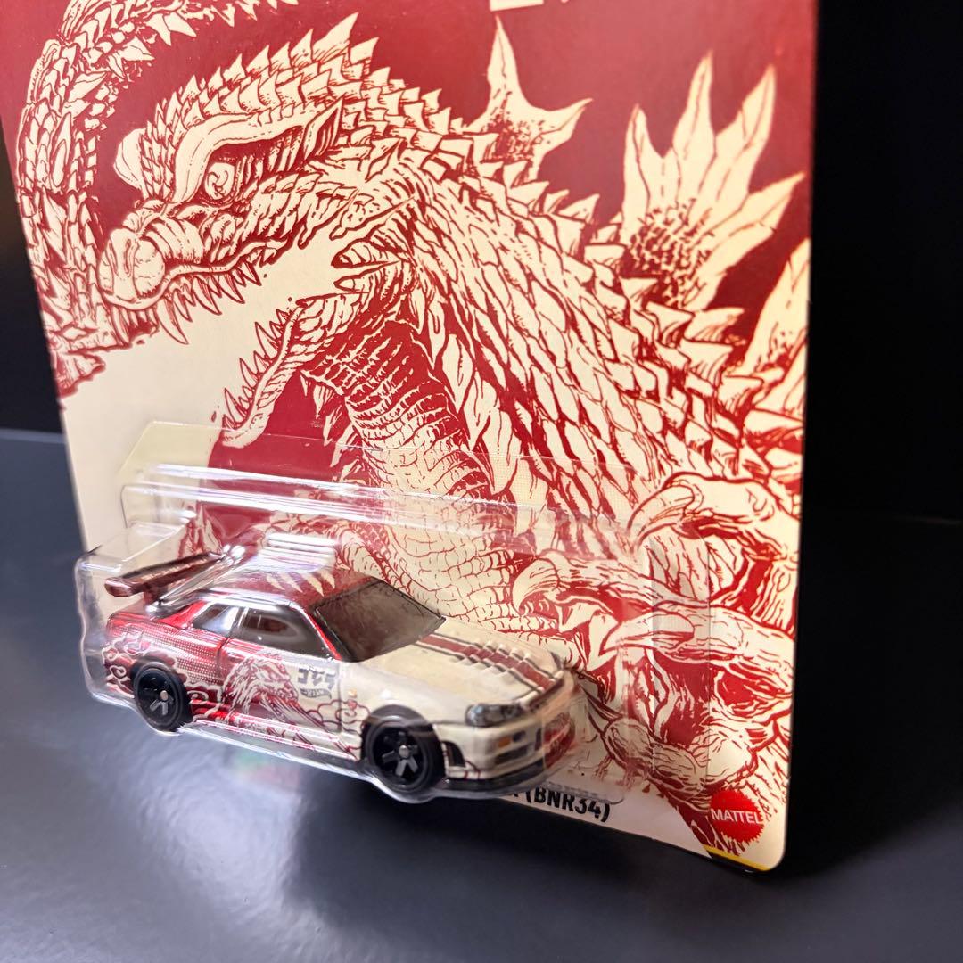 ホットウィール ゴジラ ニッサン スカイライン GT-R (BNR34) 9点