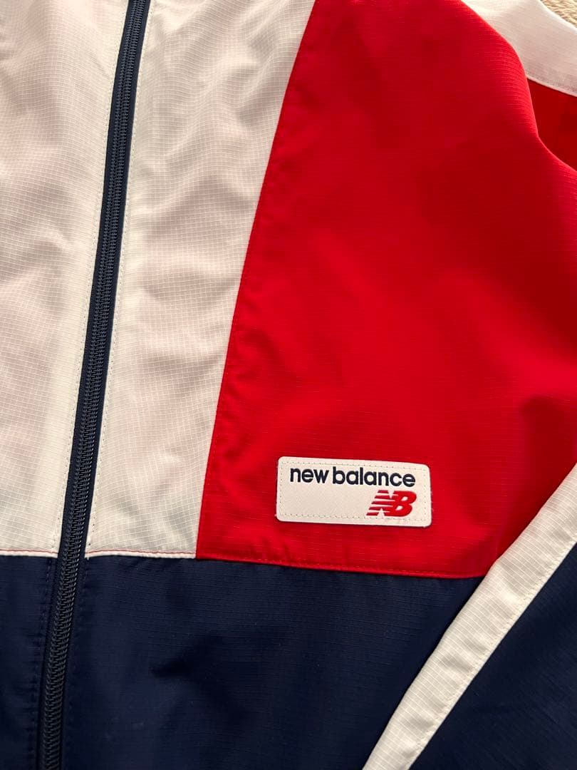 美品⭐︎ new balance セットアップ　赤/白/紺　ナイロンジャケット