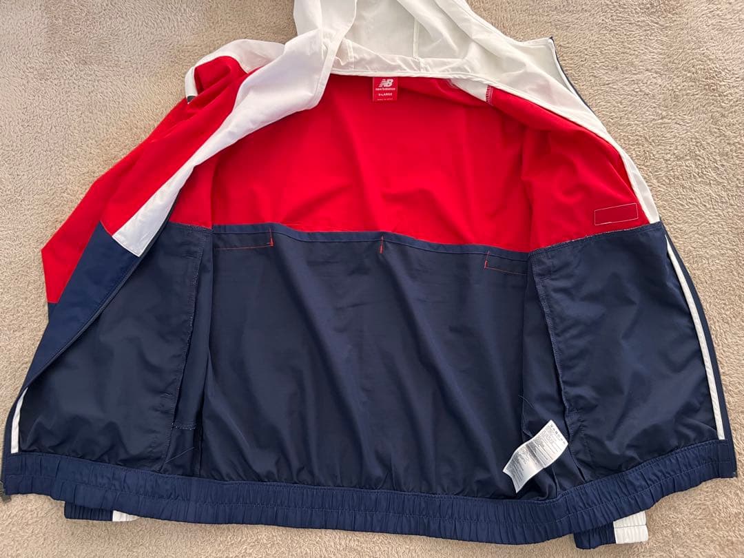 美品⭐︎ new balance セットアップ　赤/白/紺　ナイロンジャケット