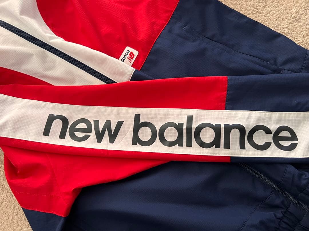 美品⭐︎ new balance セットアップ　赤/白/紺　ナイロンジャケット