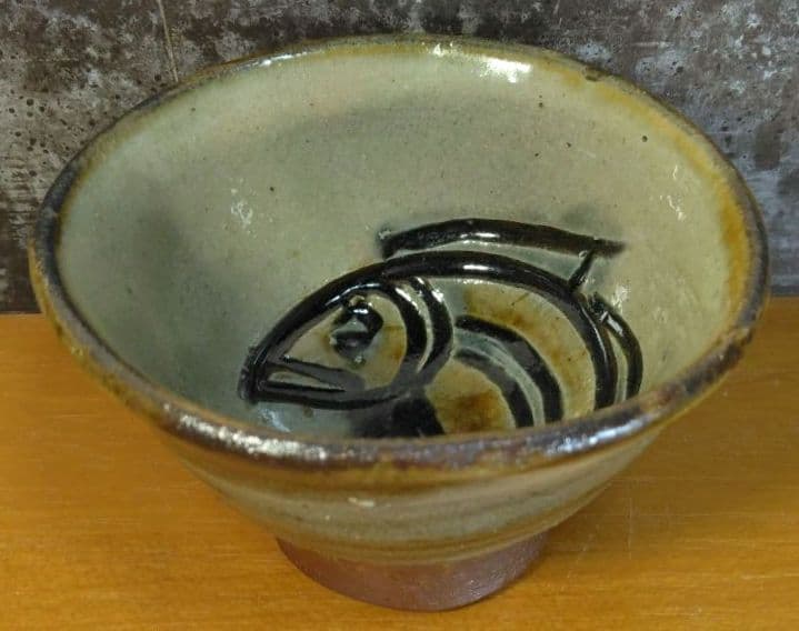 Kanegon人間国宝 金城次郎 ぐい呑 栞 共箱 美品 やちむん 壺屋焼