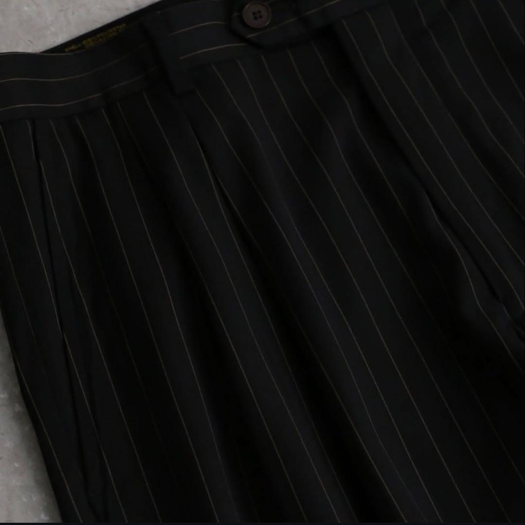 パンツ 1980-90s pin stripe 2tuck slacks
