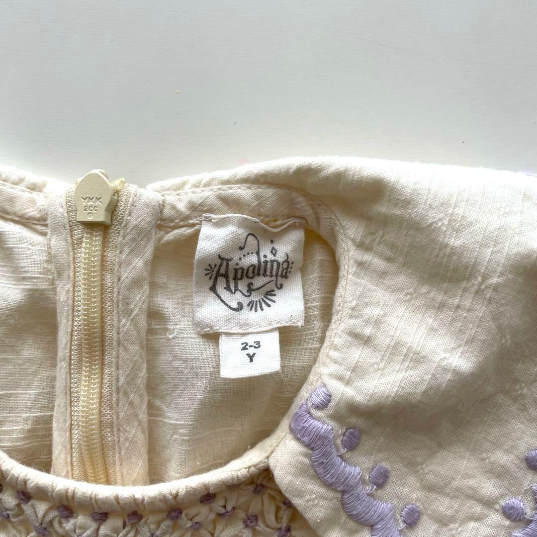 【タグあり】apolina kidsワンピース 2-3Y