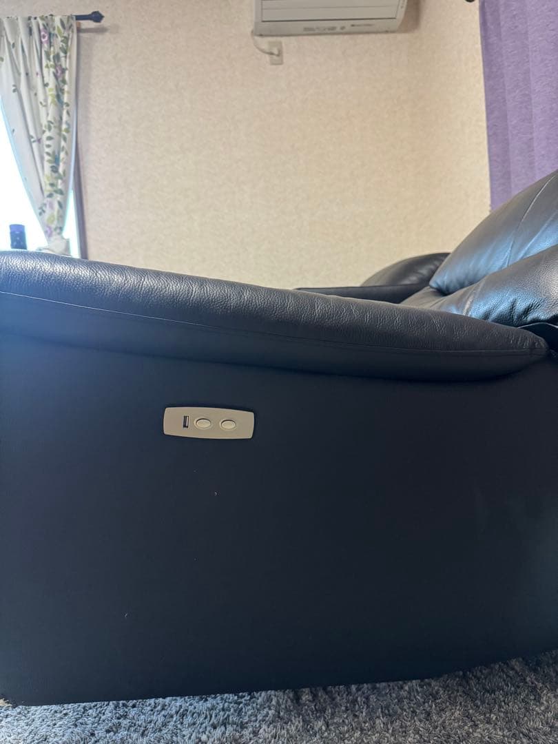 両側電動リクライニングソファー ３人掛け