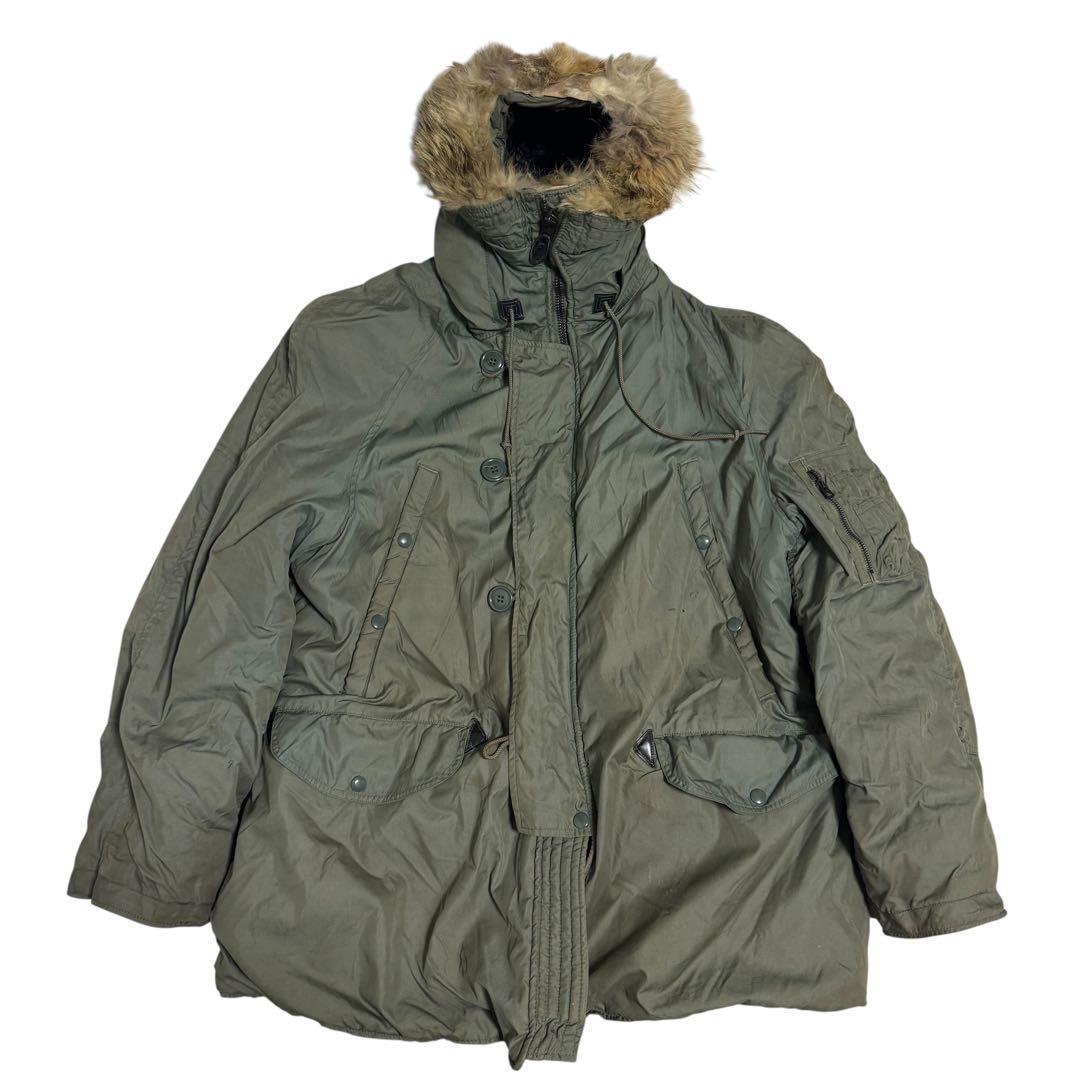 60s USAF N-3B フライトジャケット LARGE ミリタリーカーキ