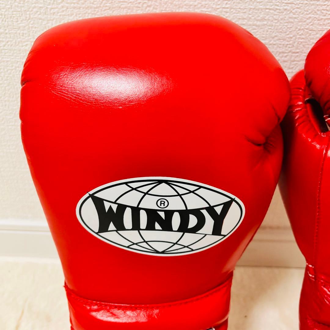 ＷＩＮＤＹ １６オンスグローブ　赤　紐式