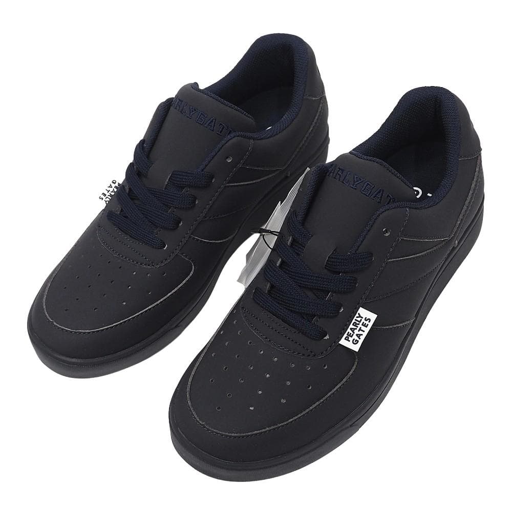 L06134 新品 PEARLY GATES ゴルフシューズ：23.5cm 紺