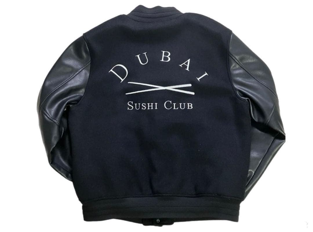 希少DUBAI Sushi Club スタジャン ブラック XL