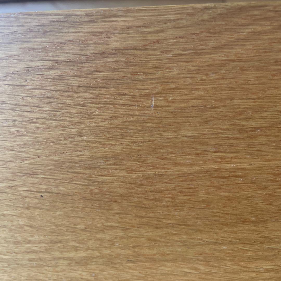 無印良品　デスクキャビネット　キャスター付き　タモ材