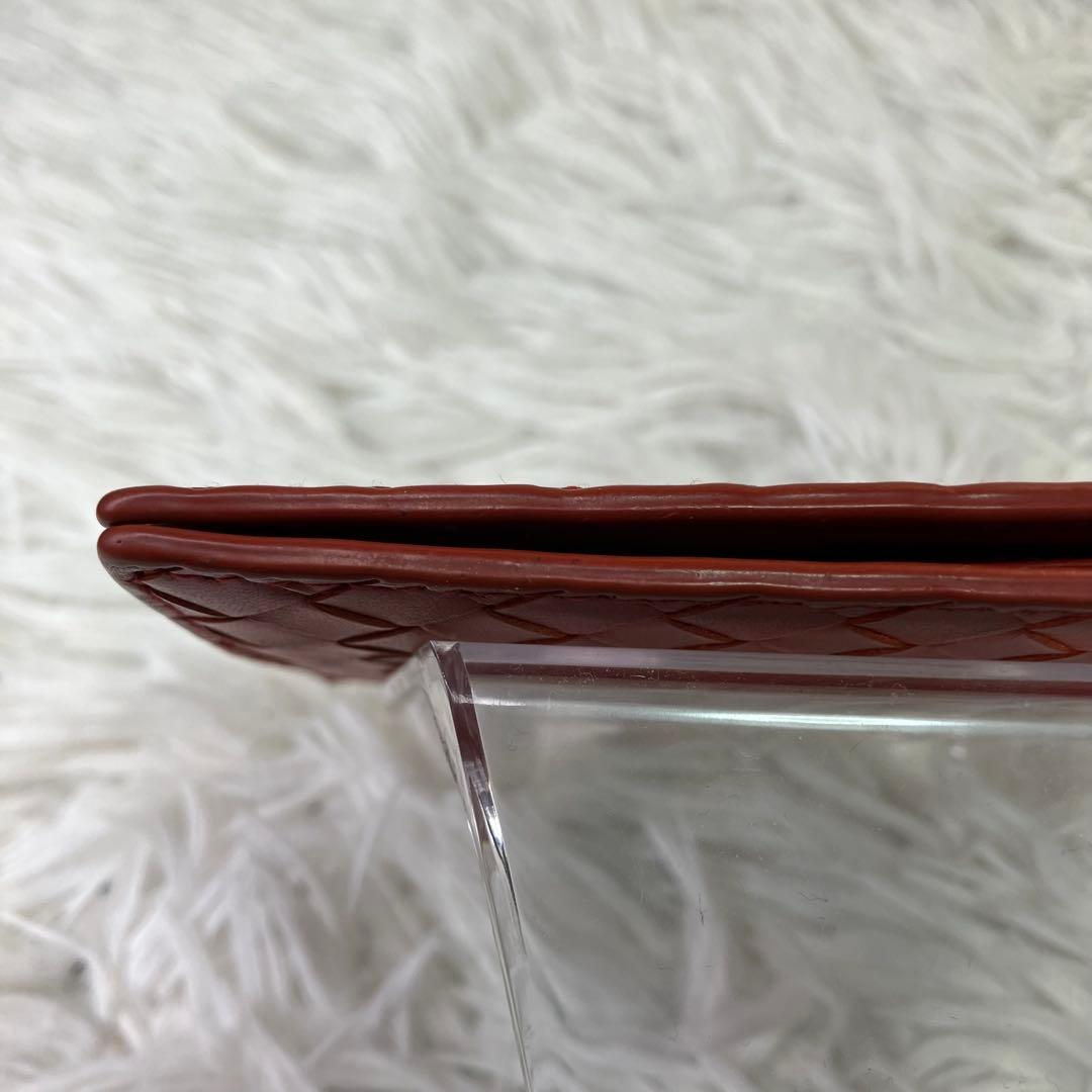 希少色✨ボッテガヴェネタ　マネークリップ　イントレチャート　オレンジ　レザー