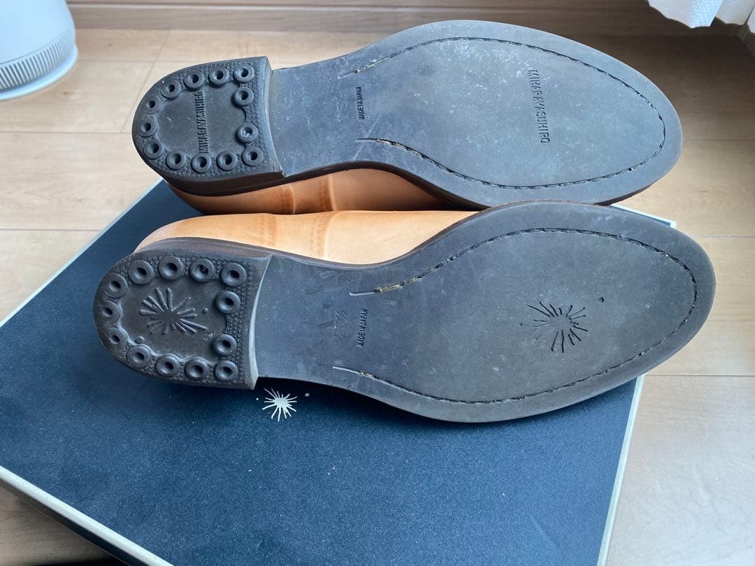 【MIHARA YASUHIRO】ミハラヤスヒロの炙り出し外羽根シューズ