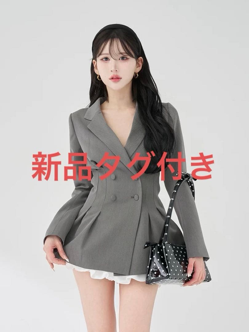 ダーリッチ darich パネルデザインシルエットペプラムジャケット IVO