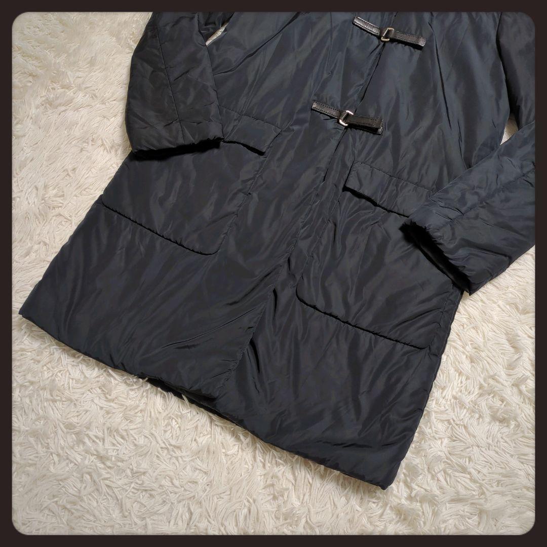 【美品・人気モデル】プラダ☆ダッフルコート フーデッド ナイロン Lサイズ