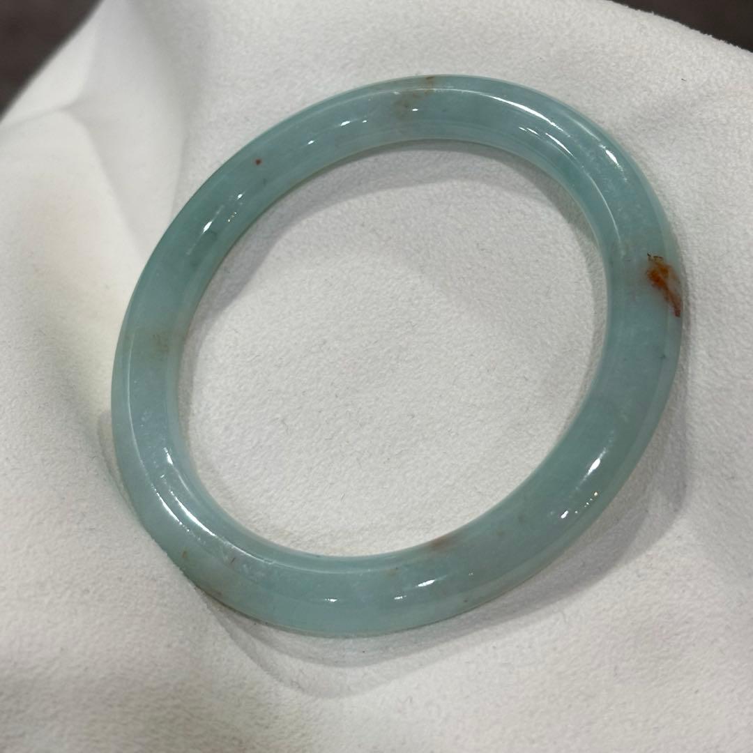 画像追加　ミャンマー産天然本翡翠　A貨　バングル　鑑定書付き