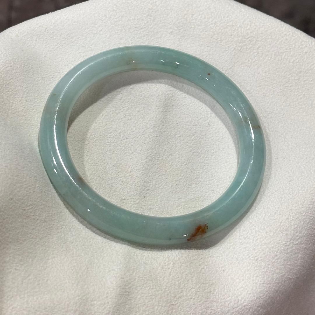 画像追加　ミャンマー産天然本翡翠　A貨　バングル　鑑定書付き