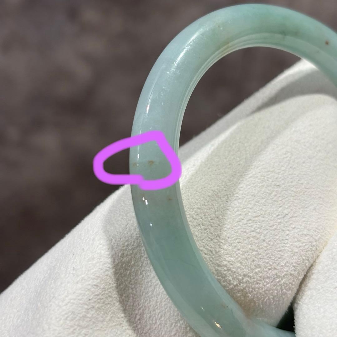 画像追加　ミャンマー産天然本翡翠　A貨　バングル　鑑定書付き